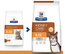 Hill's Prescription Diet k/d Kidney Care для кошек, с курицей 0,4кг