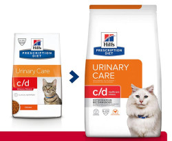 Hill's Prescription Diet c/d Multicare Urinary Stress для кошек, с курицей, 0,4кг