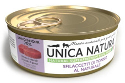 Unica Natura UNICO INDOOR Ломтики тунца для кошек 70г