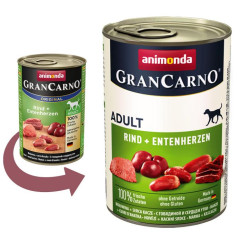 Gran Carno Adult (Говядина, сердце утки), 400г × 6шт