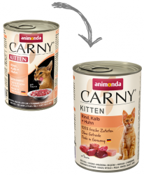 Carny Kitten (с телятиной и курицей) 200г