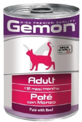 Gemon Консервы Cat Adult Pate Beef 400г