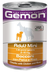 Gemon Консервы Dog Mini Adult Chicken/Rice, 415г × 12шт