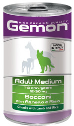 Gemon Консервы Dog Medium Adult Lamb/Rice 1250г
