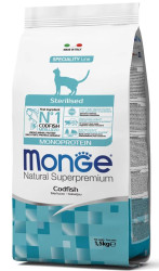 Корм Monge Cat Monoprotein Sterilized (Треска) для кошек 1.5кг