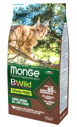 Корм Monge Cat Bwild Grain Free Large Breed (Буйвол) для кошек 1.5кг