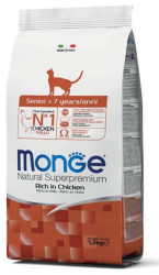 Корм Monge Cat Senior (Курица) для кошек 0,4кг