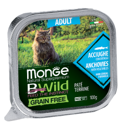 Консервы Monge Cat BWild Anchovies/Vegetables 100г