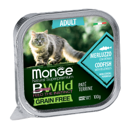 Консервы Monge Cat BWild Codfish/Vegetables 100г