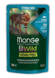 Пауч Monge Cat BWild Sterilised Tuna/Vegetables 85г