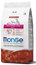 Monge Dog Speciality Adult X-Small (Ягненок,рис,картофель), 2.5кг