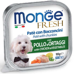 Monge Dog Fresh (Курица и овощи), 100г × 16шт