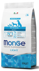 Monge Dog Speciality All Breeds Light (Лосось, рис) 2.5кг