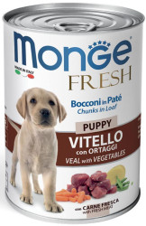 Консервы Monge Fresh Puppy Veal/Veget 400г × 12шт