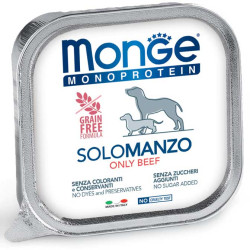 Monge Dog Solo Adult Beef, 150г × 12шт