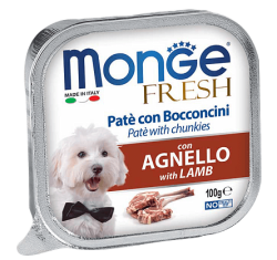 Monge Dog Fresh Lamb Pate, 100г × 16шт