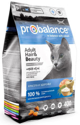 Корм ProBalance Cat Hair&Beauty для кошек 400г