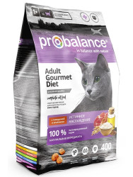 Корм Probalance Cat Adult Gourmet Diet Beef & Lamb для кошек, 10кг