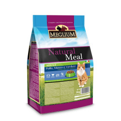 Корм Meglium Cat Adult (Курица, говядина, овощи) для кошек, 15кг