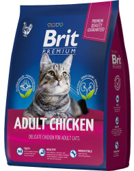 Корм Brit Premium Cat Adult (Курица) для кошек 400г