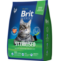 Корм Brit Premium Cat Sterilised (Курица) для кошек 400г