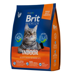 Корм Brit Premium Cat Indoor (Курица) для кошек 400г
