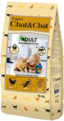 Chat&Chat Expert Adult Cat (Курица и горох) 2кг