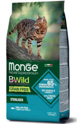 Корм Monge Cat Bwild Grain Free Sterilized (Тунец) для кошек 1.5кг