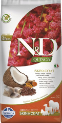 Farmina N&D Quinoa Adult All Breeds Skin & Coat (сельдь, киноа), 7кг