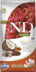 Farmina N&D Quinoa Adult All Breeds Skin & Coat (сельдь, киноа), 0.8кг