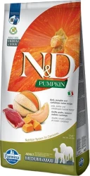 N&D GF Dog Pumpkin Duck& Cantaloupe Adult MEDIUM and MAXI (утка), 12 кг