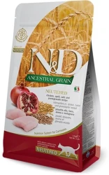 Farmina N&D Low Grain Neutered Cat (курица,гранат), 10кг
